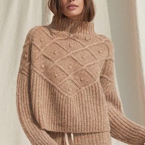 Lunya Chunky Wool Pullover • Beige • XS / S